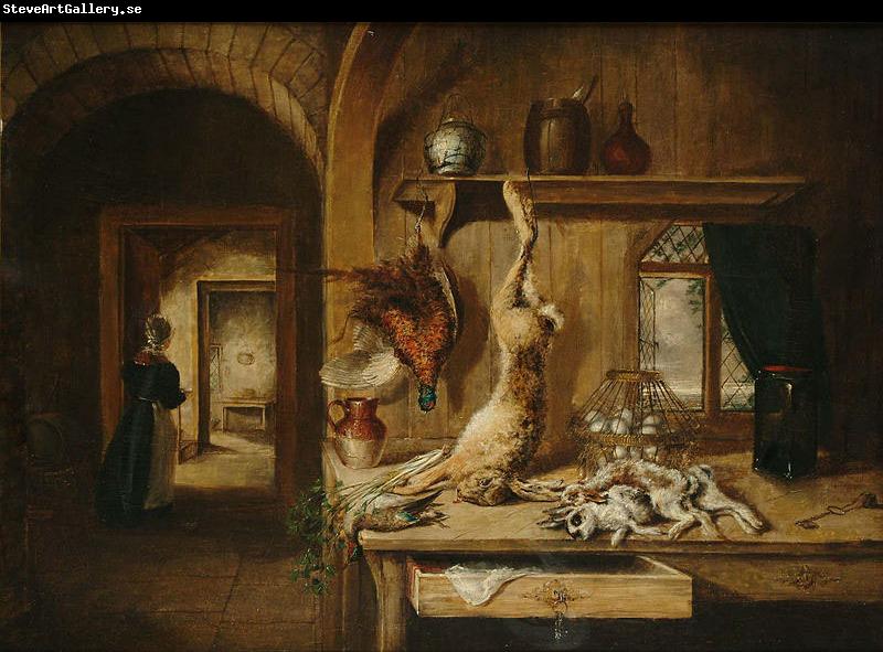 Benjamin Blake Still life of game in a larder